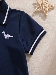 Souflis Souflis 男婴休闲日常外出绅士风Polo衫+短裤套装，春夏款 - 彩色 - 查看 5