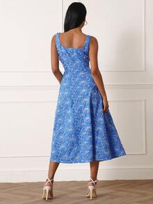 Lilora 女士优雅长款刺绣度假连衣裙 这款精致、时尚、百搭且优雅的连衣裙适合通勤、日常穿着、休闲外出、派对、约会、聚会、休闲活动、野餐、假期、夏季郊游和假日旅行。蓝色中长连衣裙 蓝色碎花连衣裙 蓝色夏季连衣裙 女士蓝色吊带裙 蓝色女士吊带裙 蓝色春季连衣裙 蓝色碎花连衣裙 女士夏季连衣裙 女士连衣裙 女士夏季服装 - 藍色 - 查看 4