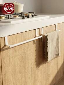 Madebyblanc 1PC Single Rod Towel Rack Cabinet Door Back Type Hanging Rack Non-Punched Towel Rod - Multicolor - View 1