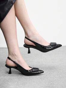CUCCOO BIZCHIC Women's Versatile Commuting Elegant Pointed Toe Pumps - Black - View 1