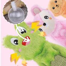 PETSIN Cute Animal Shaped Tennis Ring Plush Dog Toy, Containing BB Barking Sound, Interactive Play For Dogs - Multicolor - View 11