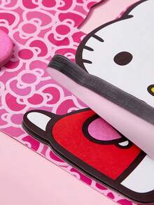 HELLO KITTY AND FRIENDS | SHEIN 爱心便签，可爱卡通备忘录，创意留言便签，爱心，吻，心形 - 粉色 - 查看 5