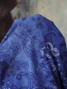 EgrlEra Women's Halter Metal Chain Mesh Overlay Dress Blue Short Dress Sexy Blue Dress Women Blue Beach Dress Halter Cowl Neck Dress Patterned Blue Dress - Blue - View 9