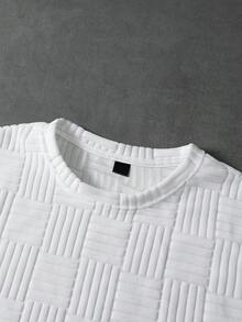 PAVTROS Men T-Shirts Fit Crew Neck Short Sleeve Summer Tee - White - View 5