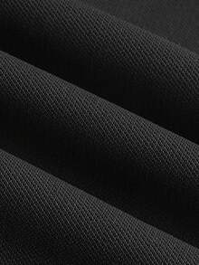 Comfortcana 2 chiếc quần thể thao ống rộng màu trơn dành cho nữ - Màu xám đen - Xem 3