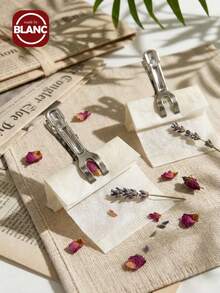 Madebyblanc 12-Pack Stainless Steel Food Bag Clips - Reusable Sealing Clips & Multi-Purpose Clothespins For Laundry, Kitchen Organization - Multicolor - View 3