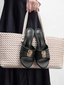 CUCCOO BIZCHIC Simple And Generous, Fashionable And Versatile, Casual Workplace Commuter Women's High-Heeled Sandals - Black - View 5