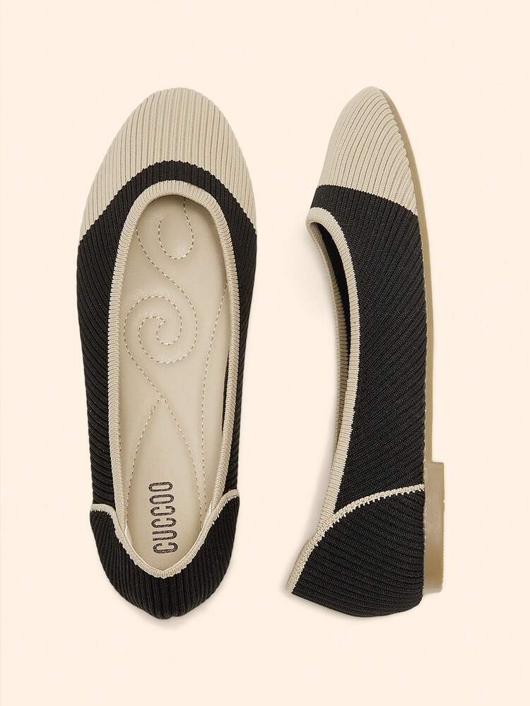 CUCCOO BASICS Women's Casual Everyday Wear Contrast Color Flat Loafers Spring Shoes