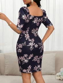 SHEIN Lady 黑色连衣裙 女士度假连衣裙 - 黑色 - 查看 2
