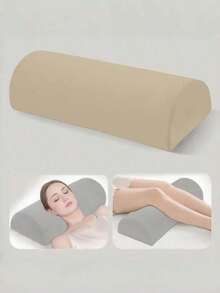 Leg & Knee Memory Foam Pillow, Semicircular Contoured Support For Back, Hip, Spine Alignment, Washable Pillowcase - Ideal Gift For Side Sleepers, Home & Travel Use. - Multicolor - View 13