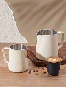 Cirelle Stainless Steel Latte Mug - Durable Coffee Cup With Thickened Spout, Ideal For Home Coffee & Milk Drinks - Multicolor - View 6