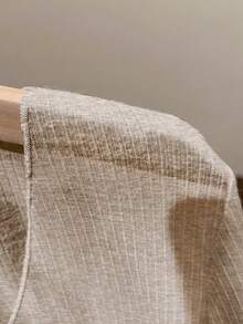 Resyla 蕾丝边吊带连衣裙罩衫，长袖针织披肩，夏季防晒女装 - 摩卡棕 - 查看 5