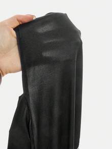 Young Girl Casual Vacation Sleeveless Hollow Out Floral Print Dress - Black - View 7