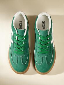 CUCCOO EASI Women's Casual Sneakers - green and white - View 3