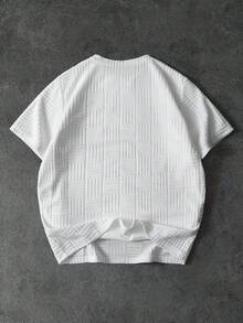 PAVTROS Men T-Shirts Fit Crew Neck Short Sleeve Summer Tee - White - View 2