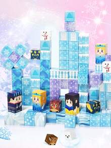 MINKOJA Đồ chơi xếp hình nam châm - Khối xếp hình nam châm cho trẻ em từ 3 tuổi trở lên, Đồ chơi khối lập phương nam châm cho trẻ em, Đồ chơi du lịch, Lễ Phục Sinh, Khối xếp hình, Bộ khối xếp hình, Khối nam châm - Màu - Xem 7