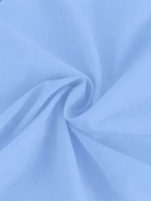 GlowEve CURVE 加大码黑色3D立体花卉褶皱长袖连衣裙 - 藍色 - 查看 4