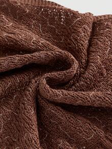 ROMWE Y2K Spring/Summer Beach Vacation Sexy Sequin Halter Backless Crop Top For Women - Brown - View 4