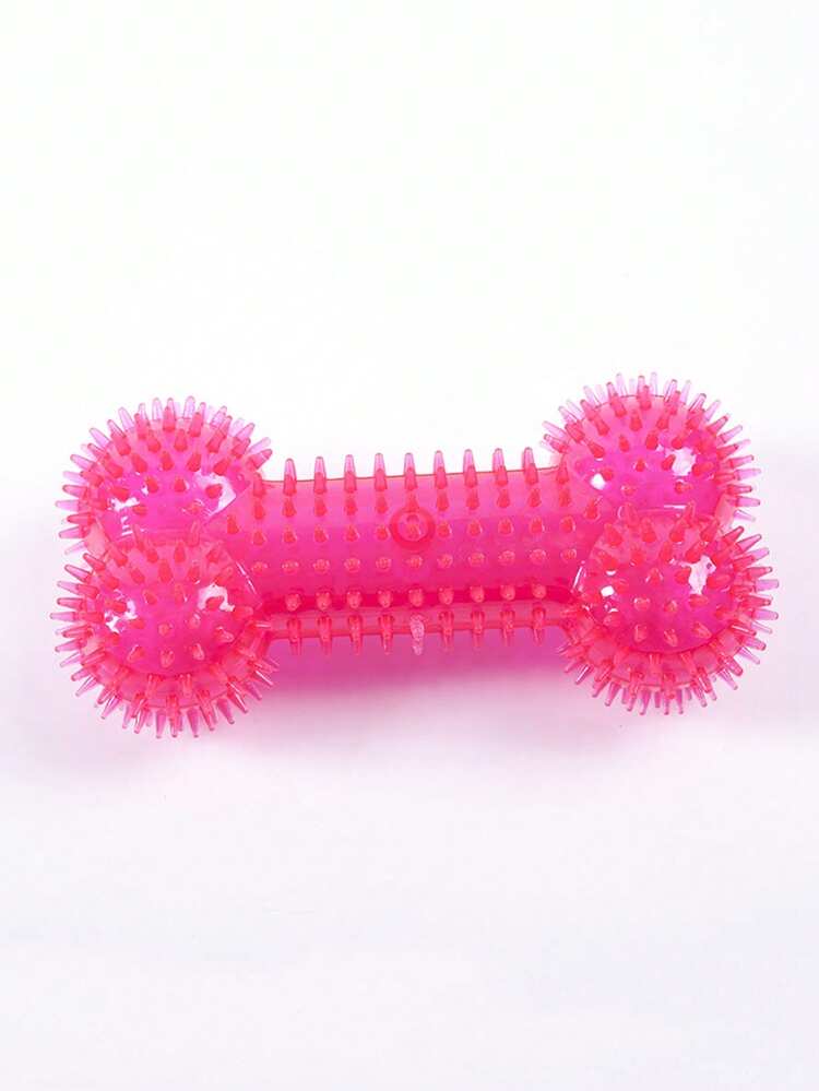 PETSIN 1PC TPR Pet Toy - Dog Chewable Toothbrushing Dog Tooth-Cleaning Spiked-Voiced Bone Dog Toy - Multicolor - View 12