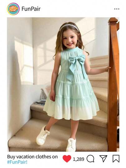 Elladie kids فستان أنيق للبنات (صغير) من التول الأميري مع فراشات ثلاثية الأبعاد