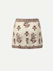 Swim Oasis 女士夏季沙滩印花休闲比基尼泳装套装（含裙子） - 彩色 - 查看 11