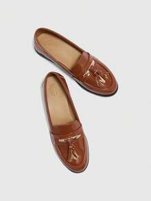 CUCCOO BIZCHIC Ballerines pour femmes - Tabac - Voir 10