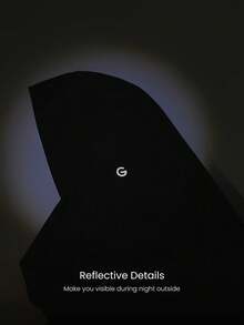 GLOWMODE Run, Train, Shine Sweat-Wicking Quick-Dry Sun Protection High-Performance Adjustable Tie Reflective Drawstring Mesh Hijab Headscarf Running Training Gym Studio Daily Active Wear - Black - View 3