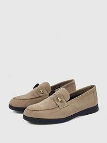 Sleekvia Casual Versatile Commuting Fringe Decor Flat Loafers - Apricot - View 9