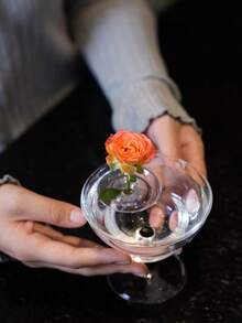 Madebyblanc 10Pcs Wabi-Sabi Style Floating Flower Vase | Large/Small Size Hydroponic Flower Arrangement Vessel | Floating Water Planter For Rose Carnation Daisy Home Living Room Decor - 10Pcs - View 4