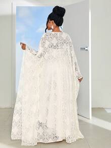 Maweii 度假连衣裙、露肩连衣裙、夏季女装、蕾丝连衣裙、优雅连衣裙、派对连衣裙、晚礼服、中东阿拉伯迪拜时尚开衫长裙两件套希腊女神长裙、复古腰线纯色长裙度假连衣裙V领优雅设计连衣裙、中东亮面缎面蝙蝠袖长袍加大码女式阿拉伯黑色长袍 - 杏色 - 查看 2