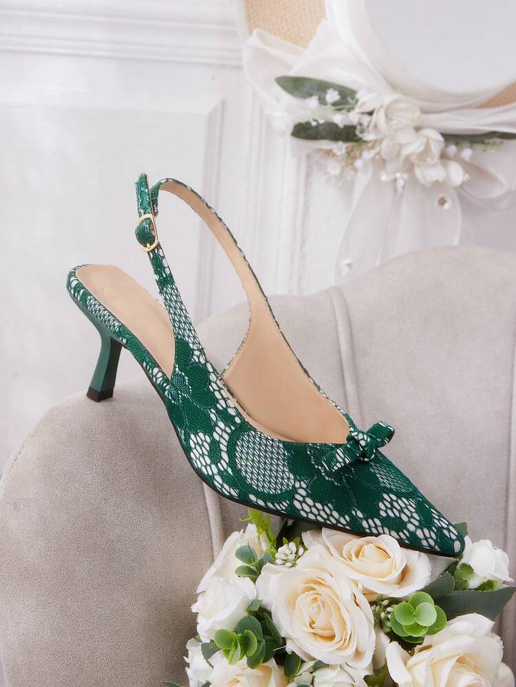 CUCCOO HITCHD Women's Pointed Toe Buckle Design Fashionable High Heels, Versatile For Daily Wear Elegant Shoes