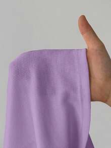 Coolane Women's Summer Concert Rave Festival Going Out Renaissance Basic Music Festival Fair Club Sexy Y2K Rib Knit Purple Notched Collar Truncated Tank Top - Purple - View 8