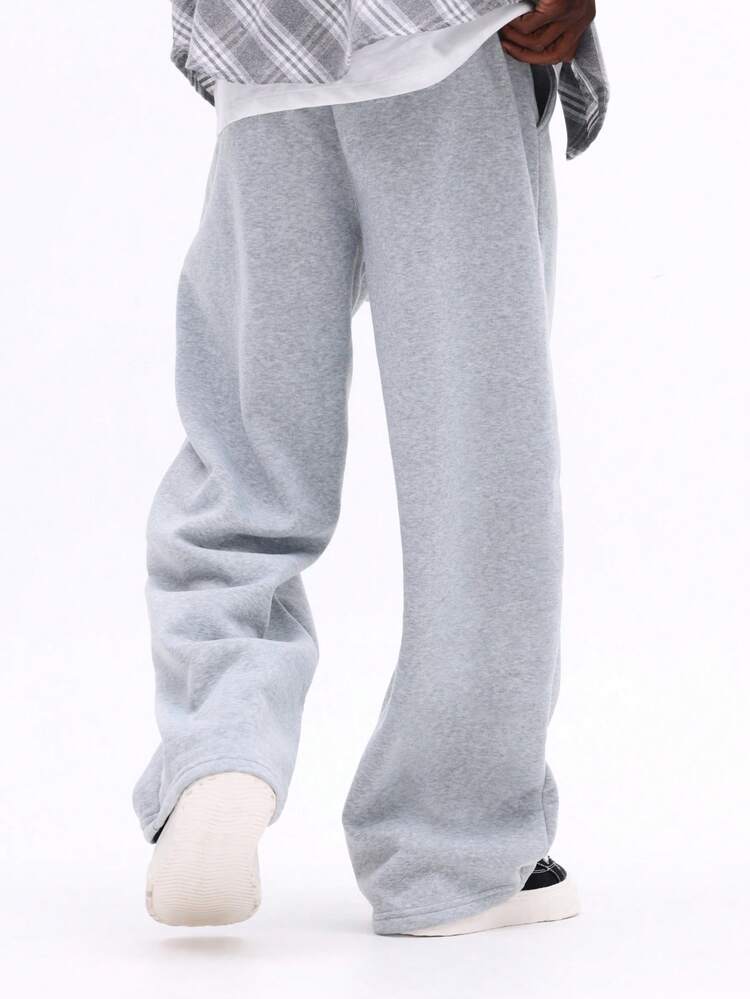Loose Fit Drawstring Sweatpants With Pockets