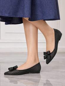 Sleekvia Women Flat Sandals Valentine's Day - Black - View 3
