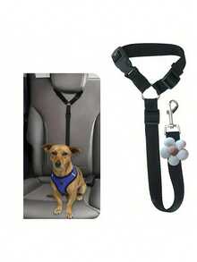 1件装汽车宠物狗座椅牵引绳，宠物车内牵引绳，狗安全带，狗座椅扣，狗汽车座椅配件，圣诞礼物狗汽车座椅套，狗汽车座椅套，宠物汽车座椅 - 彩色 - 查看 10