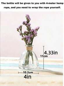 Madebyblanc Bình hoa thủy tinh phong cách Bắc Âu dùng cho hệ thống thủy canh - Bình hình trụ tối giản dùng cho hoa tươi và hoa khô, trang trí nhà cửa sang trọng, bình hoa thủy tinh kiểu Scandinavia - thiết kế tối giản cho hoa tươi và hoa khô, trang trí nhà cửa theo phong cách thủy canh, trang trí bàn sang trọng cho phòng khách, kệ, bình hoa thủy tinh sang trọng (Bình sẽ được tặng kèm dây gai dài 4 mét, bạn cần tự quấn dây) - Nhiều màu - Xem 18