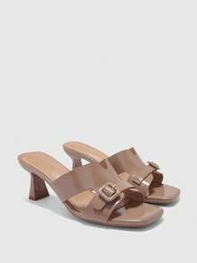 CUCCOO BIZCHIC Women Heeled Sandals Spring Shoes - Maroon - View 7