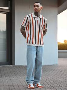 Devon Thys 男士卡其色针织衫，休闲/通勤/度假/酷老爸风，春夏款 - 彩色 - 查看 6