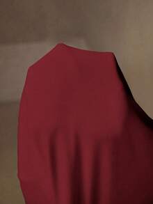 MOTF PREMIUM Áo thun nữ dài tay, màu trơn, co giãn cao, thân thiện với da, cổ tròn, dáng ôm, thời trang, đa năng. - Đỏ - Xem 4