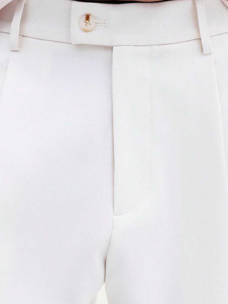 Calças formais de corte reto para ternos