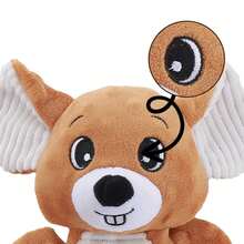 PETSIN 可爱卡通松鼠毛绒狗狗玩具，内置BB吠叫声，可与狗狗互动玩耍 - 彩色 - 查看 9