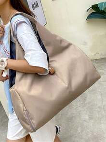 1pc Stand-Alone Shoe Warehouse Can Be Fixed Yoga Mat Retro Fashion Yoga Exercise Training Run Large Volume - Khaki - View 8