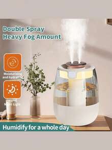 Large Capacity Ultra-Quiet Mist Humidifier With USB - Perfect For Bedroom & Office Desk, High Capacity, Ideal Humidifier For Home And Bedroom - Multicolor - View 11