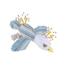 PETSIN 可爱鹦鹉造型毛绒狗狗玩具，内置BB吠叫声，可与狗狗互动玩耍 - 彩色 - 查看 6