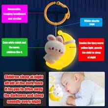 MINKOJA 婴儿推车拱形玩具，汽车座椅玩具，可调节拱形推车玩具，带悬挂式感官活动玩具，适用于婴儿摇椅、婴儿床、推车、婴儿床，可发光 - 彩色 - 查看 6