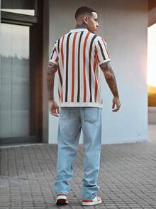 Devon Thys 男士卡其色针织衫，休闲/通勤/度假/酷老爸风，春夏款 - 彩色 - 查看 3