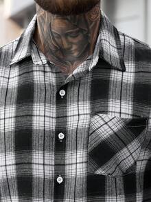 Manfinity CasualCool Men's Casual Plaid Front Button Sleeveless Shirt, Summer - Multicolor - View 6