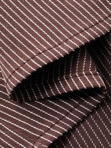 DAZY Women's Striped Long Sleeve Single-Breasted Casual/Work Shirt - Brown - View 7
