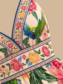 Travachic 1 件女士春夏度假梭织印花细肩带迷你连衣裙 - 彩色 - 查看 3