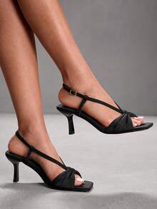 CUCCOO SZL Women's High Heel Sandals, Party/Banquet Shoes Valentine's Day - Black - View 4